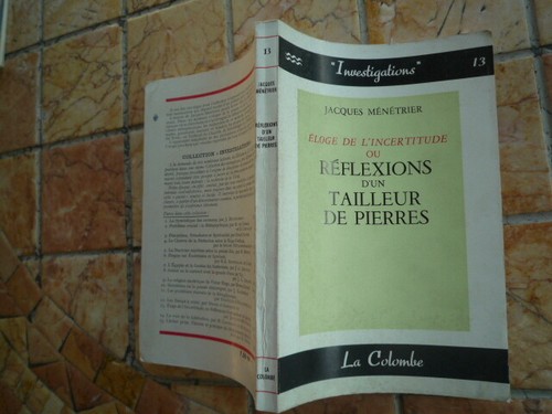 Menetrier reflexions un - menetrier, d'un