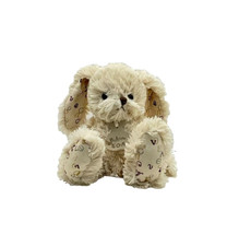 Histoire d'Ours peluche lapin Alphabet beige fourrure/tissu 23 cm