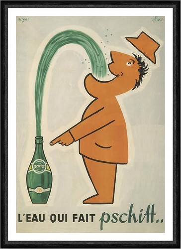 Poster affiche perrier - poster,