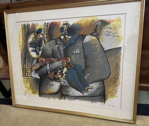 Lithographie theo tobiasse - tobiasse, les