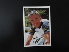 Autographe Richard Virenque sur carte  Cycl2