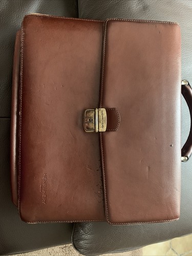Ancien cartable cuir henry - ancien,