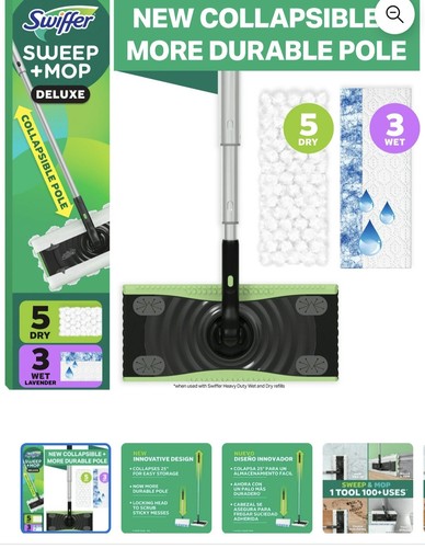 Swiffer sweep and mop - sweep, deluxe