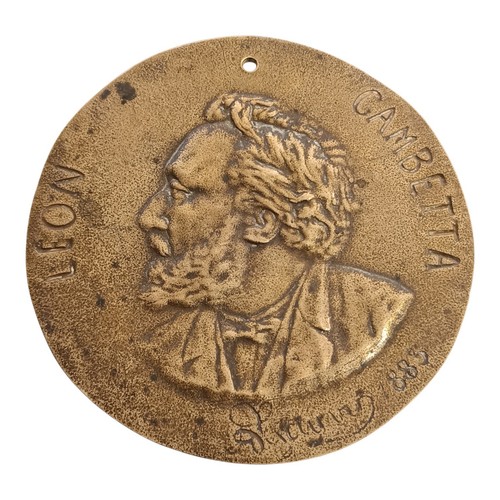Médaillon ancien bronze - en,
