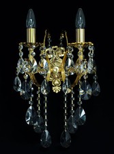 2 Flammes Art Nouveau Cristal