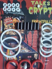 FLIPPER  DATA EAST-TALES FROM THE CRYPT-KIT ELASTIQUES BLANC-pinball rubber kit