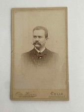 PHOTOGRAPHIE CDV CIRCA 1891 OTTO HOPPE A CELLE HOMME MOUSTACHU ELEGANT