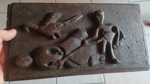Panneau bois sculpté - panneau, haute