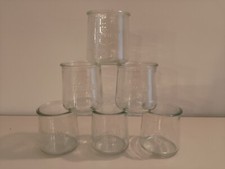 Lot de 6 pots de yaourt en verre transparent - La Fermière