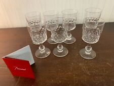 7 verres à vin blanc Écaille en cristal de Baccarat (prix à la pièce)