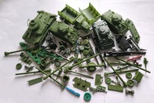 Lot Chars soldats anciens Atlantic,Pièces Détachées WW2 figurines 1/72, Vintage 