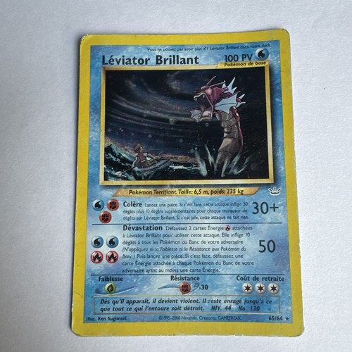 Carte pokémon leviator - carte,