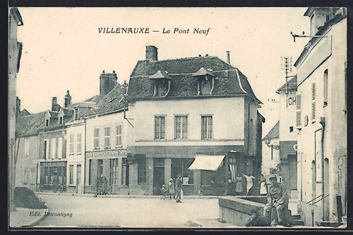 Cpa villenauxe pont neuf - cpa, le