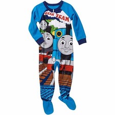 Thomas & Friends Toddlers One Piece Footed Fleece Sleeper Pajamas 18M NWT