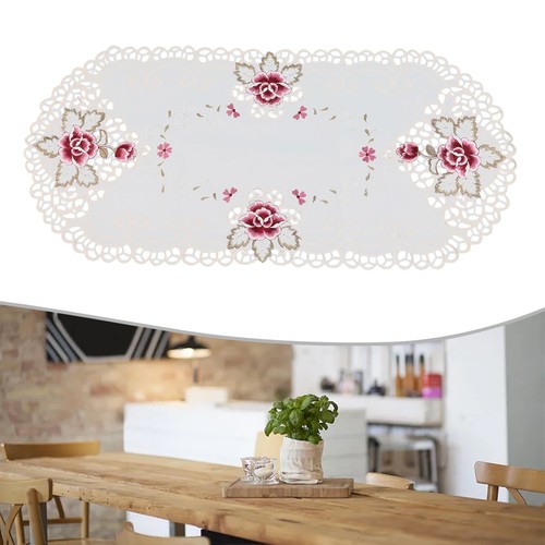 Nappe blanche vintage - , brodée