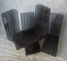 #Audio Vintage# Lot de 4 rangements en Plexi pour vinyles (33 tours)