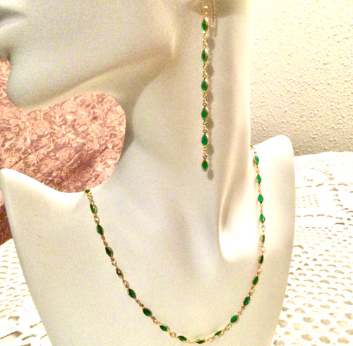 Plaqué carats parure - 18, carats-parure