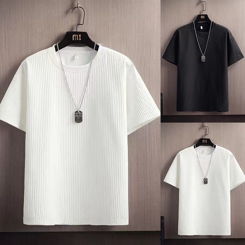 Shirt homme rayé tissu - t-shirt,