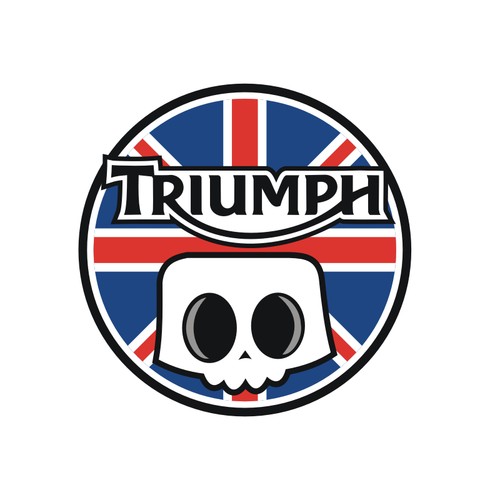 Sticker plastifié skull - sticker,