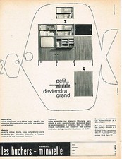 PUBLICITE ADVERTISING 034   1962   LES HUCHERS-MINVIELLE    meubles