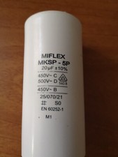 Condensateur moteur de démarrage / permanent 20µF 20uF 450V à cosses + vis CBB60