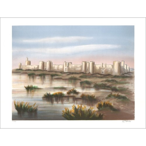 Zarou lithographie originale - zarou,