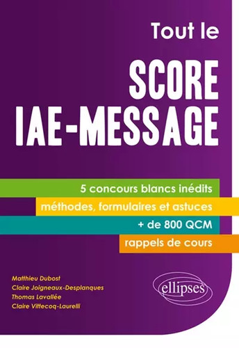 Tout score iae - score, iae-message
