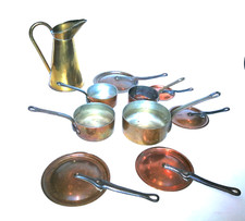 Casseroles en cuivre étamées