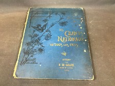 Ancien livre chants - , nationaux
