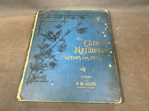 Ancien livre chants nationaux