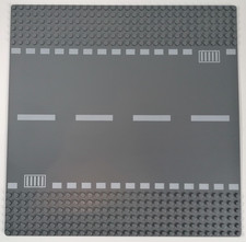 LEGO 44336px4 Plaque, Baseplate 32x32 Road Route Storm Drain Pattern, caniveau