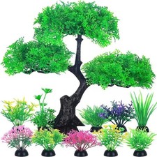 Plantes Artificielles Aquarium Décor Aquatique Poisson Rouge Betta – 1 Set