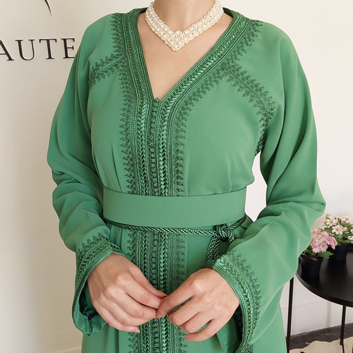 Moroccan raglan sleeve caftan