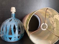 Lampe céramique ajourée