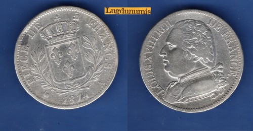 Francs louis xviii buste - 5,