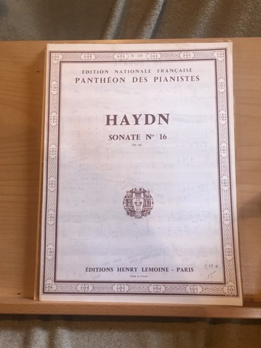 Haydn sonate ut - n°16,