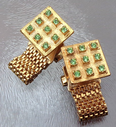boutons manchettes or 18