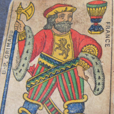 Complet 48/48 - Ancien jeu de cartes d'aluette Grimaud DOS ECOSSAIS