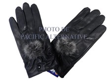 1 paire de Gants noir en cuir