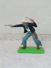 petit soldat BRITAINS - Far West cow-boy Hors-la-loi bandit 2 pistolets (2)