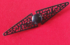 BROCHE VINTAGE - LONGUE NOIRE AJOUREE ART DECO