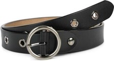 Ceinture en cuir avec rivets
