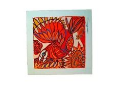 MARTINERY Dessin 25 sur 25 cm Oiseau