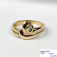 Bague En Or 585 14 Carats Avec