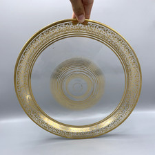 Grand plat vintage en verre