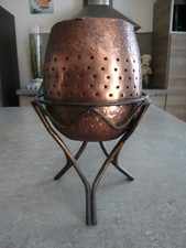 PHOTOPHORE PORTE BOUGIE XXL en CUIVRE - J-LINE - Hauteur 28 cm Diam: 18 cm