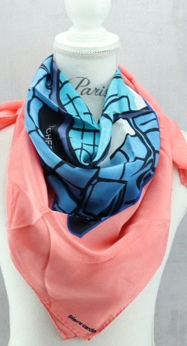 Foulard carré soie pierre - carré, en