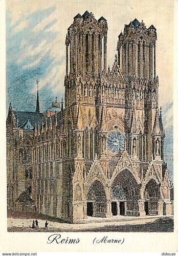 Carte postale reims - postale, 51