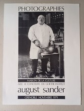 Affiche ancienne/original poster Expo Phorographies August Sander Grenoble 1979