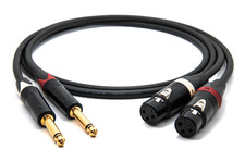 Enaudio Mogami 2534 Paire Stéréo (L,R) Câble | Neutrik Or 6,35 TS - XLR Femelle